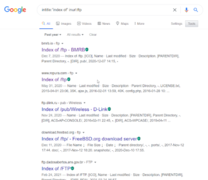 how to find webshell using google dork